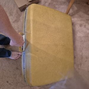 Samsonite Yellow Vintage Garment Suitcase